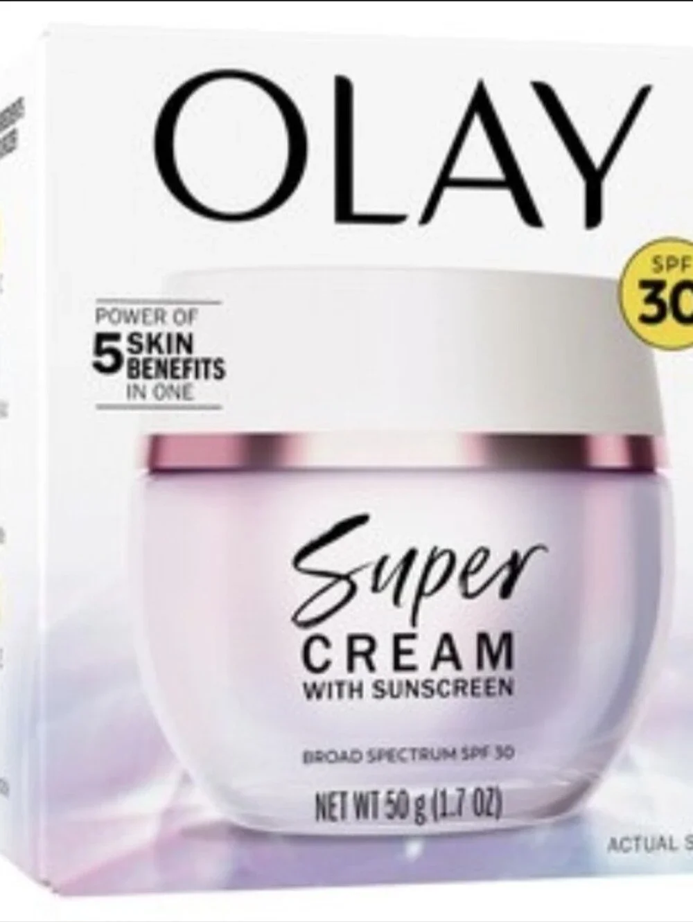NWT Olay Super Cream Facial Moisturizer with SPF 30, 1.7 oz